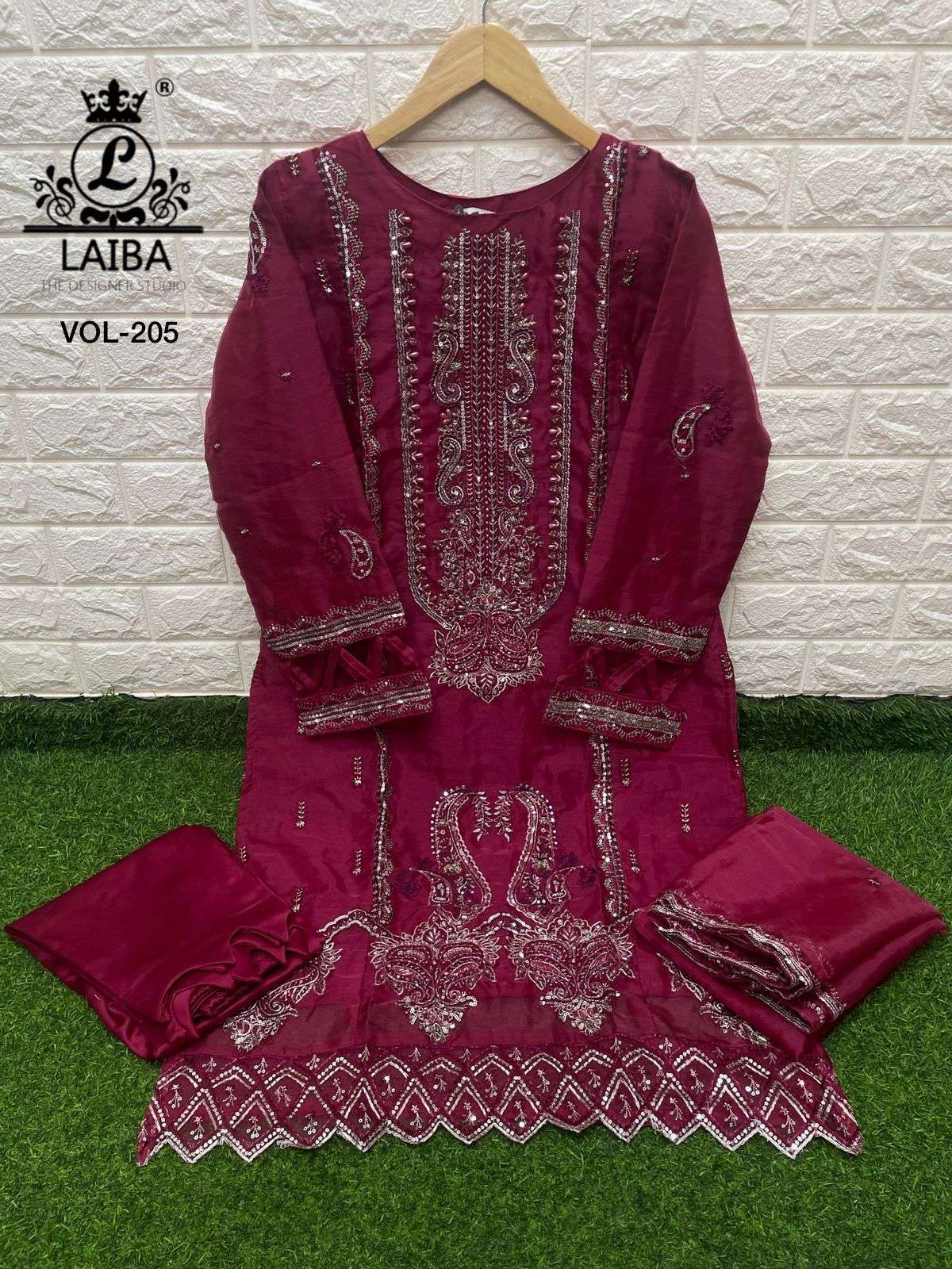 laiba am vol 205 beautiful colors designer work readyamade pakistani salwar kameez 
