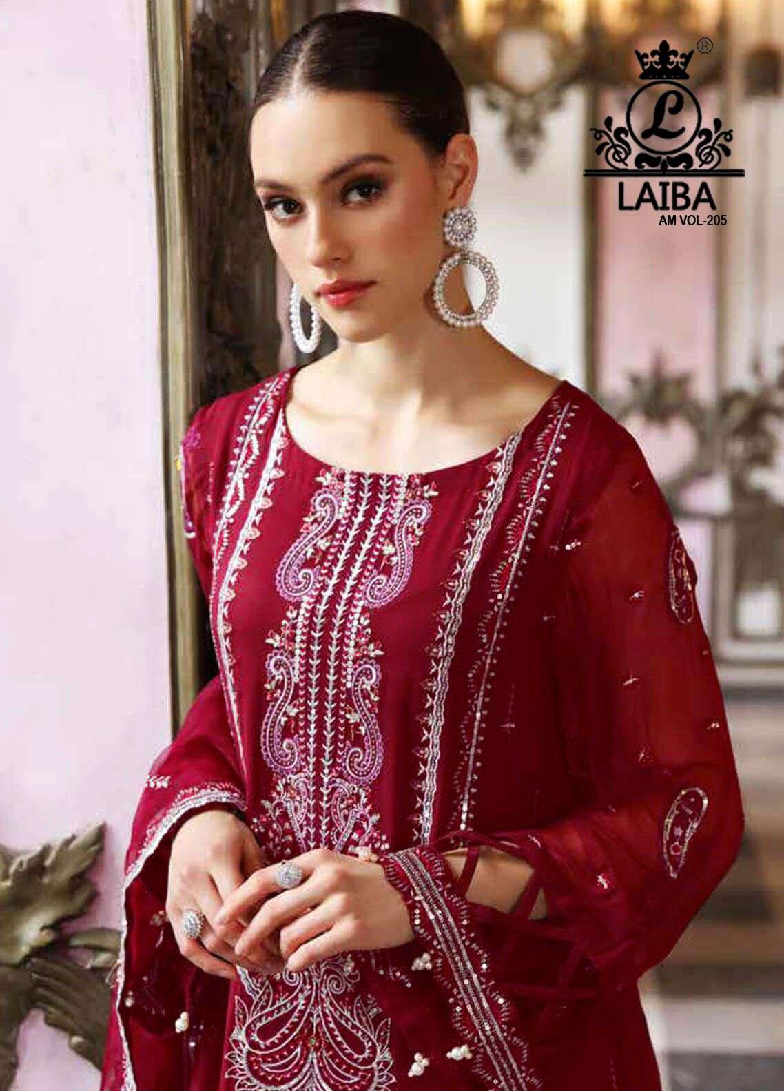 laiba am vol 205 beautiful colors designer work readyamade pakistani salwar kameez 