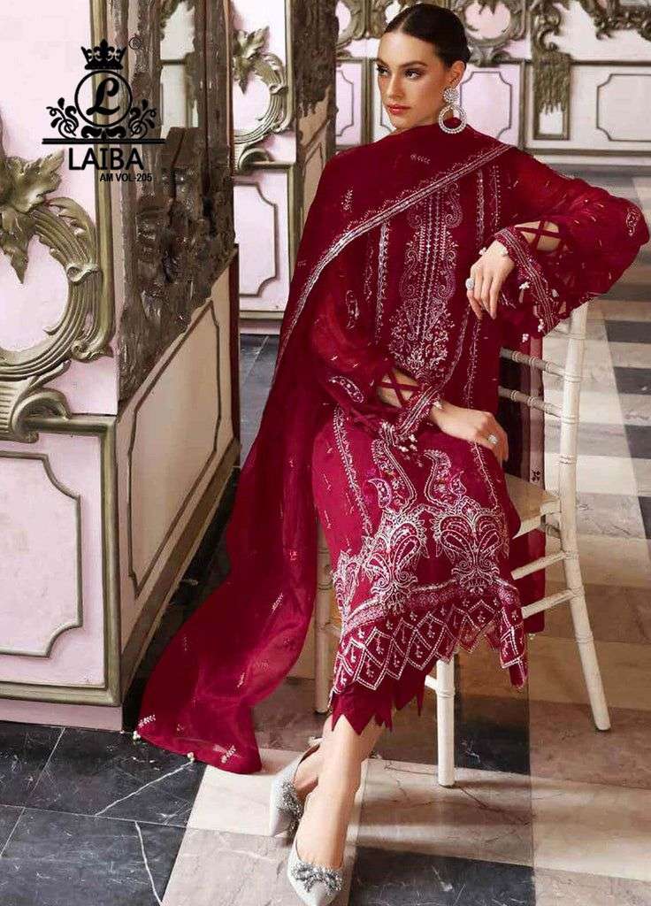 laiba am vol 205 beautiful colors designer work readyamade pakistani salwar kameez 