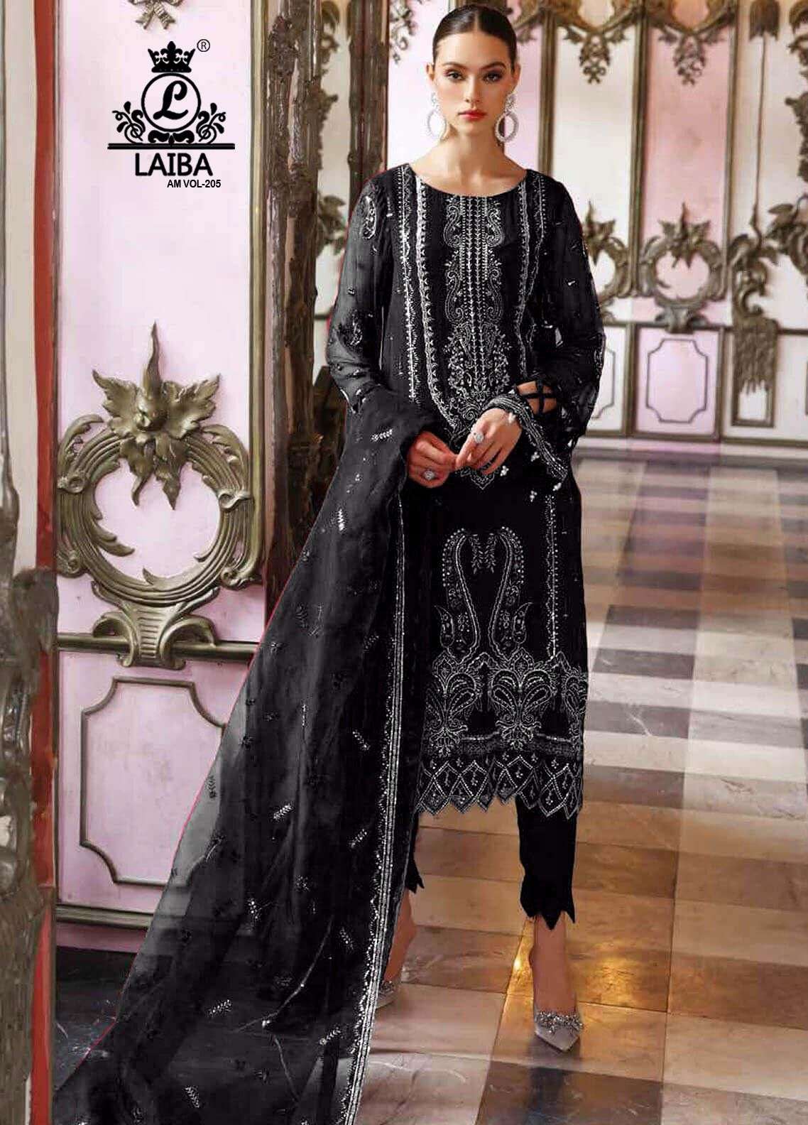 laiba am vol 205 beautiful colors designer work readyamade pakistani salwar kameez 