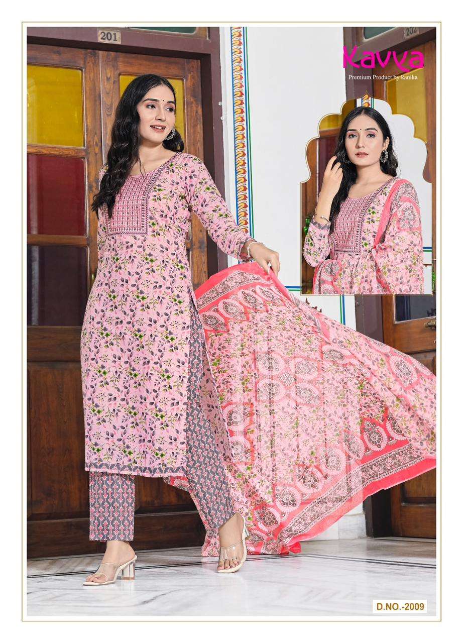 pashmina vol 2 by kavya kanika unique designs neck work kurti with pant and dupatta premium quality catalog 