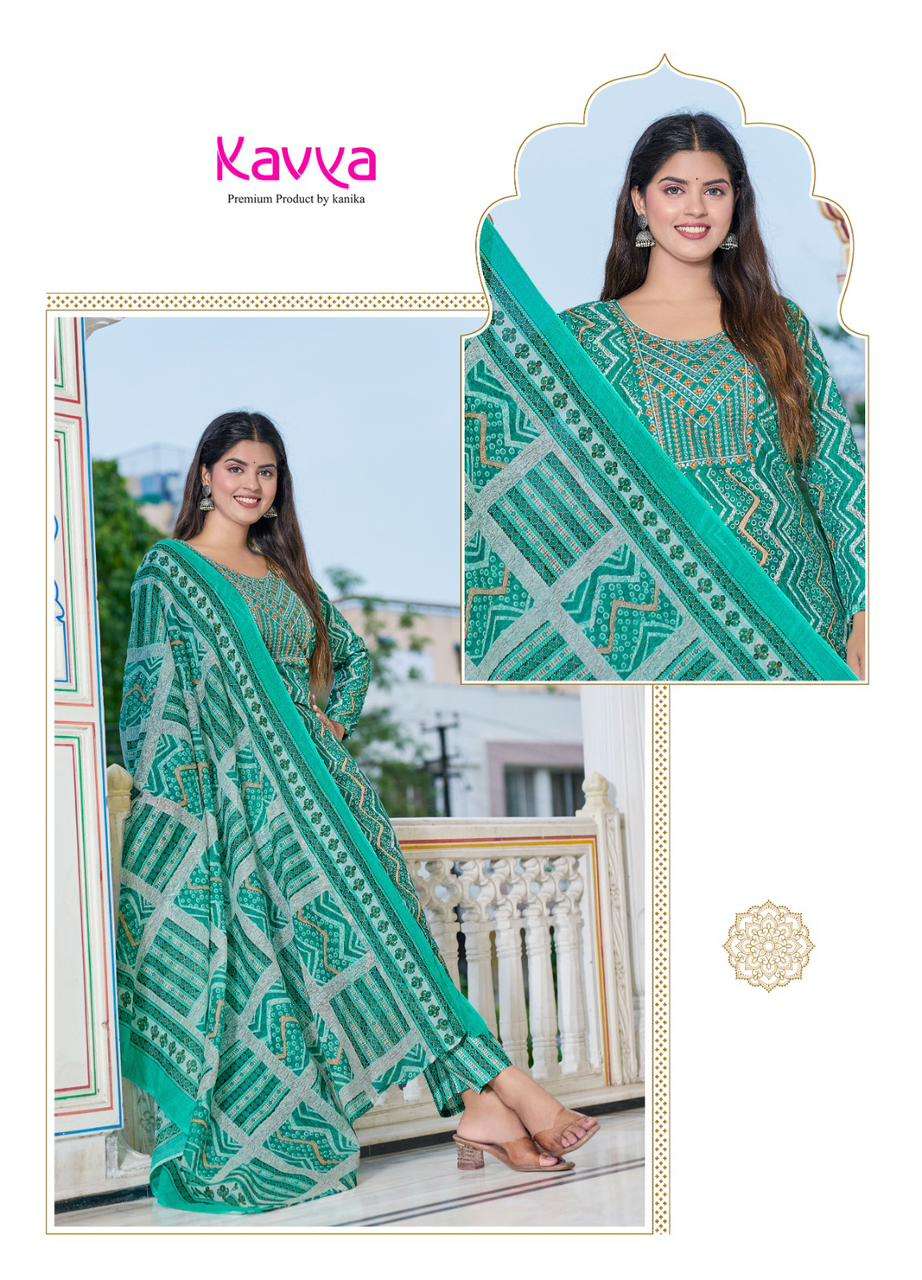pashmina vol 2 by kavya kanika unique designs neck work kurti with pant and dupatta premium quality catalog 