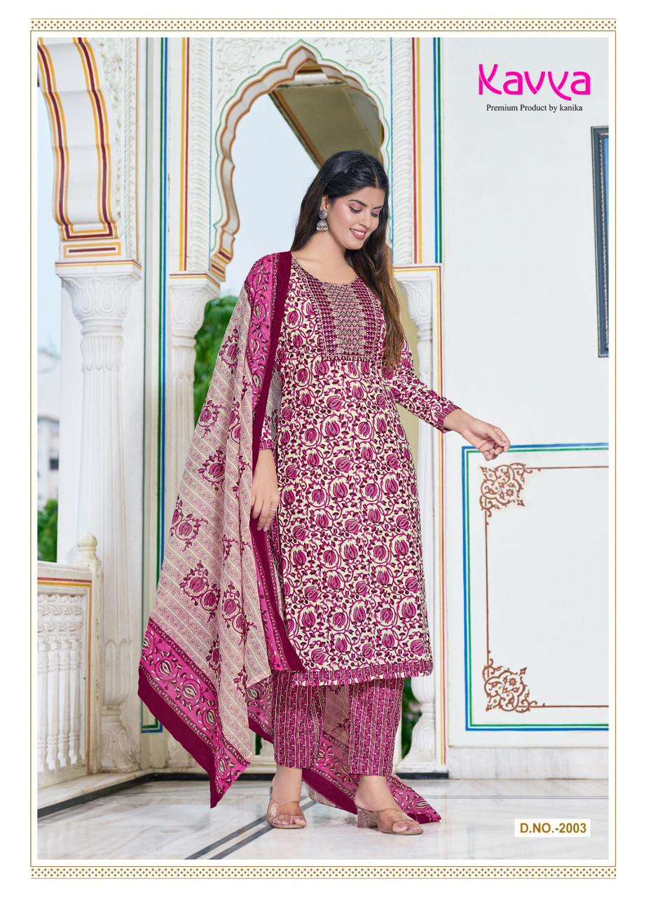 pashmina vol 2 by kavya kanika unique designs neck work kurti with pant and dupatta premium quality catalog 