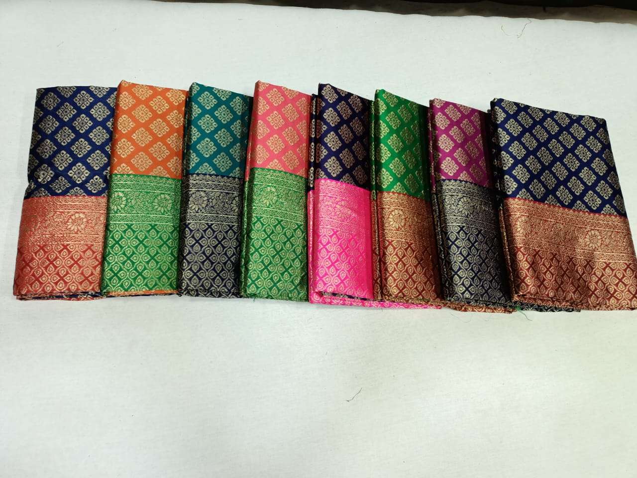 pr kota silk wedding wear color matching sarees with blouse wholesaler 
