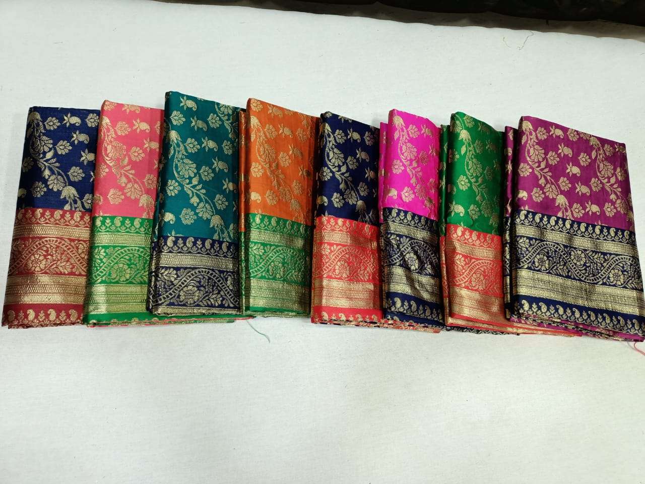 pr kota silk wedding wear color matching sarees with blouse wholesaler 