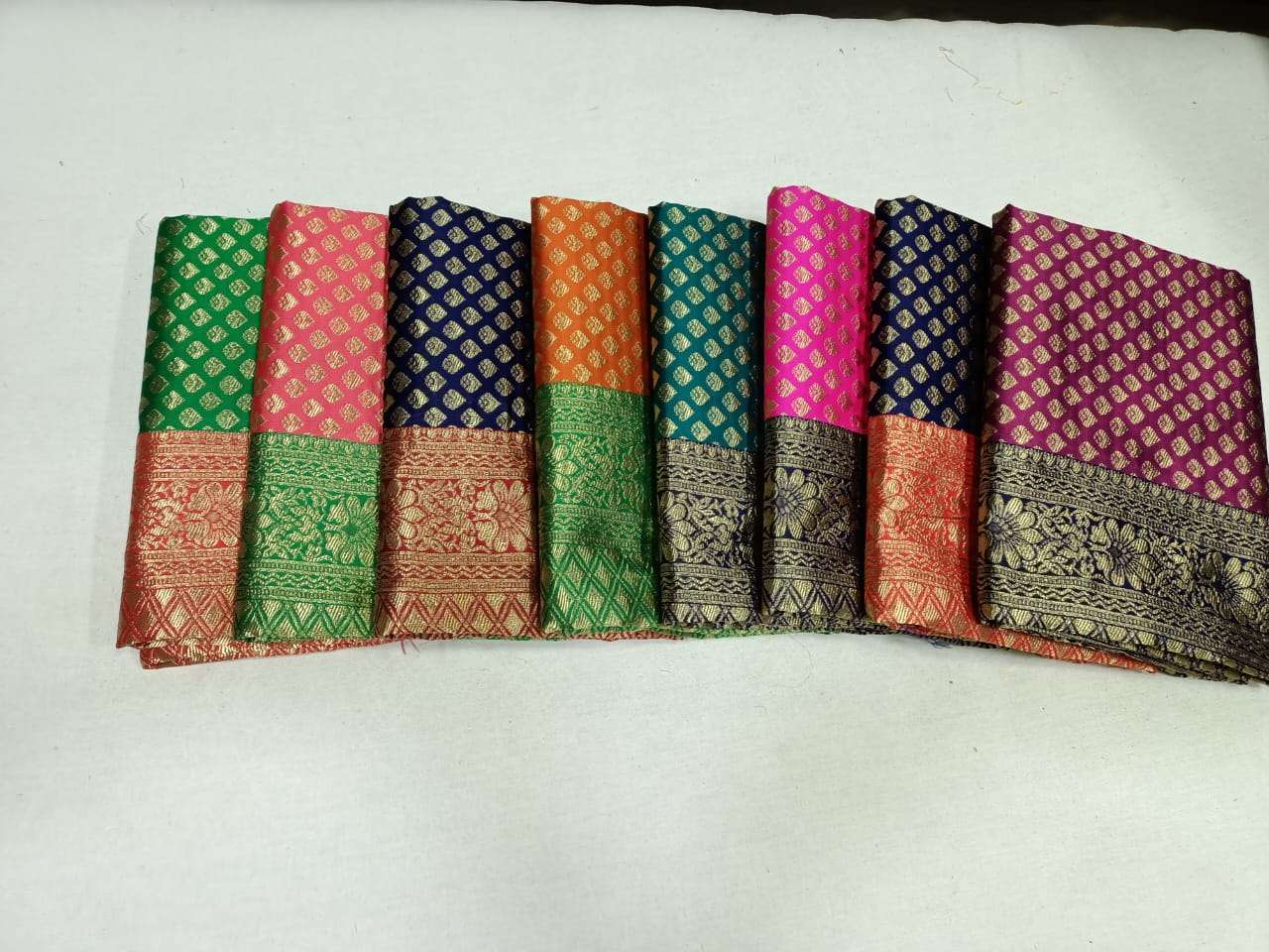 pr kota silk wedding wear color matching sarees with blouse wholesaler 