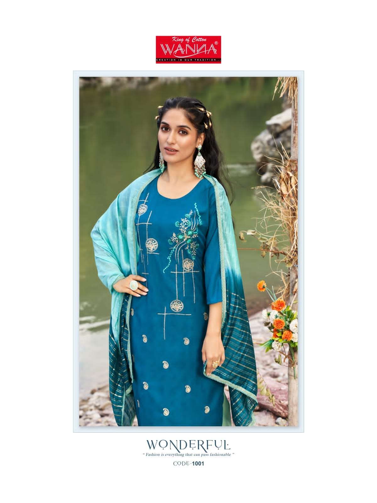 wanna present imara fancy designer thread work kurti with pant and dupatta catalog