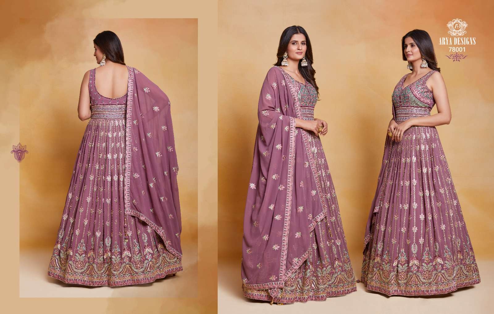 zoya vol 4 by arya designs fantastic designer function wear readymade long gown with dupatta catalogue 