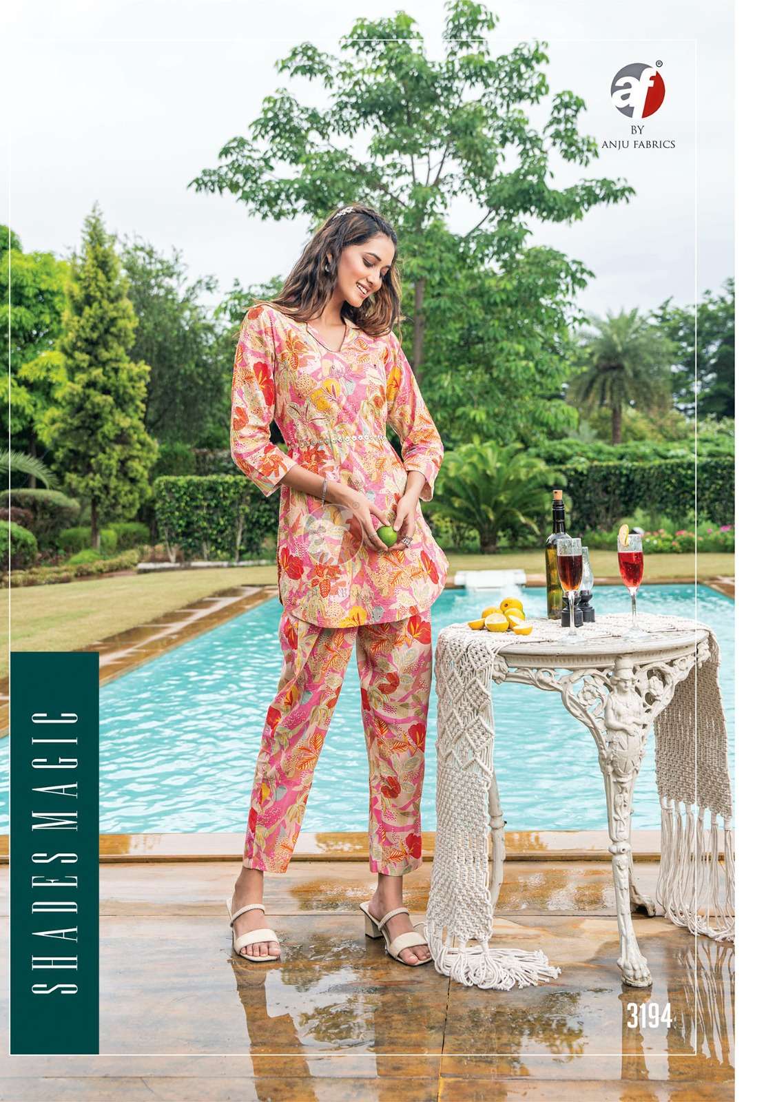 anju fab zoya vol 6 designer cord set digital print fancy fullstitch tunic with pant