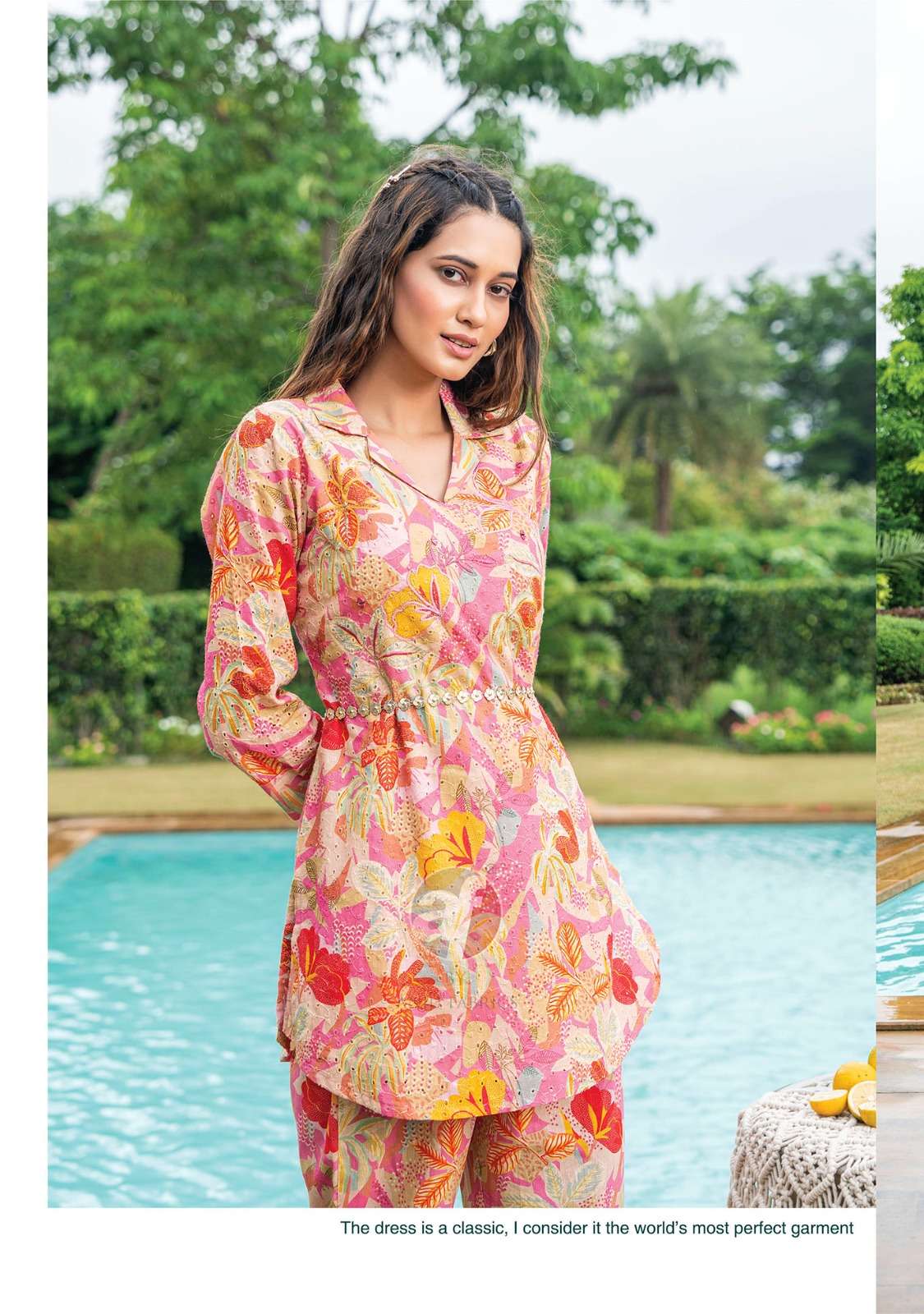 anju fab zoya vol 6 designer cord set digital print fancy fullstitch tunic with pant