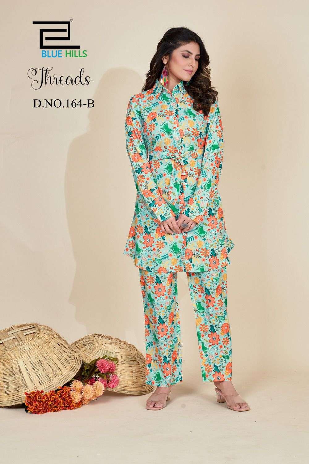 blue hills present threads amazing cord set readymade fancy tunic with pant catalog