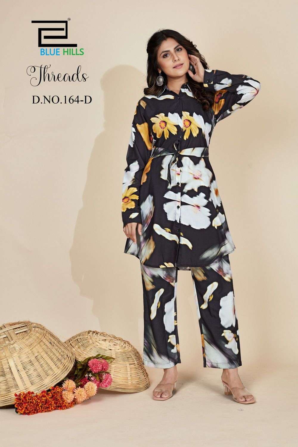 blue hills present threads amazing cord set readymade fancy tunic with pant catalog