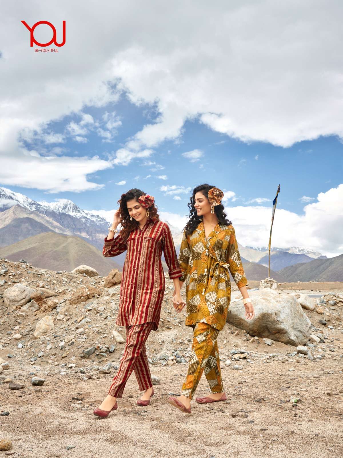 fab cordset by you wanna trending fancy amazing front open designs tunic with pant cord set 