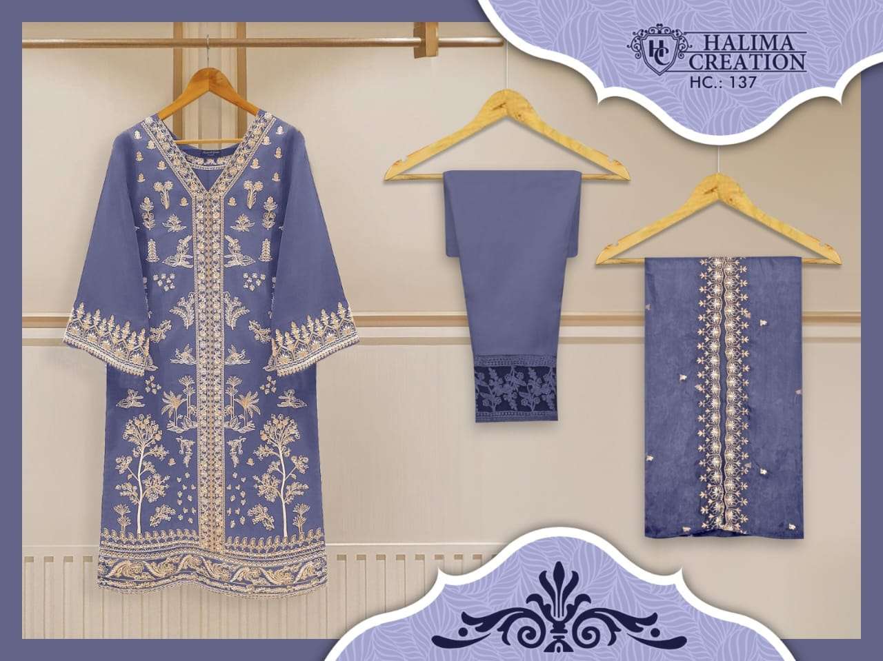 halima creation 137 attractive colors designer readymade pakistani salwar kameez
