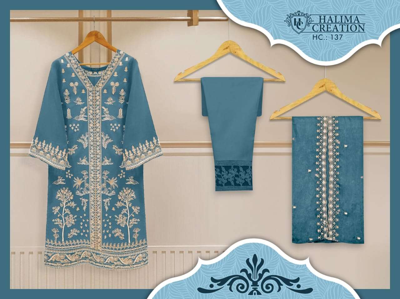 halima creation 137 attractive colors designer readymade pakistani salwar kameez