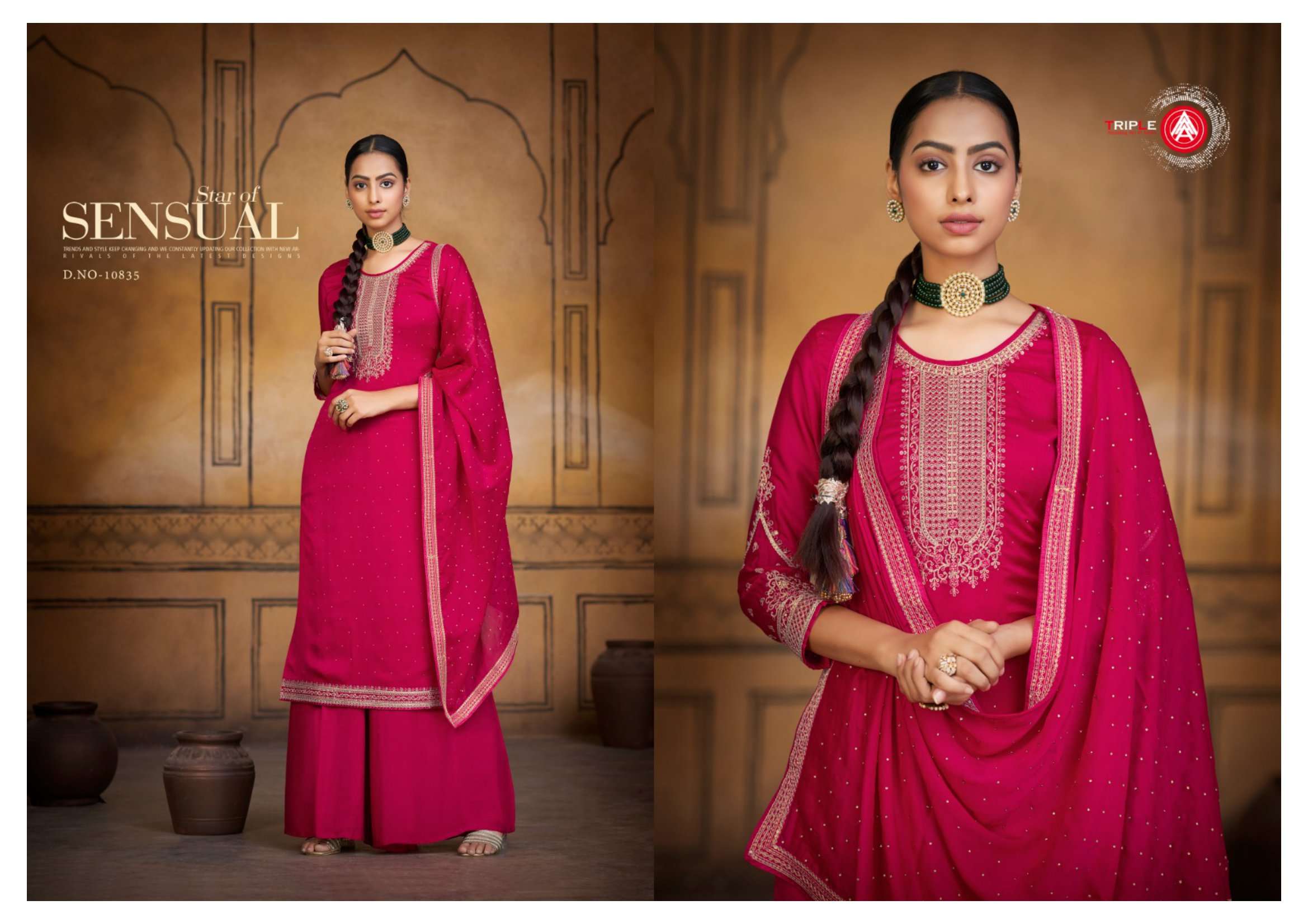 kalarang fashion present lakeer designer cording work salwar kameez online supplier