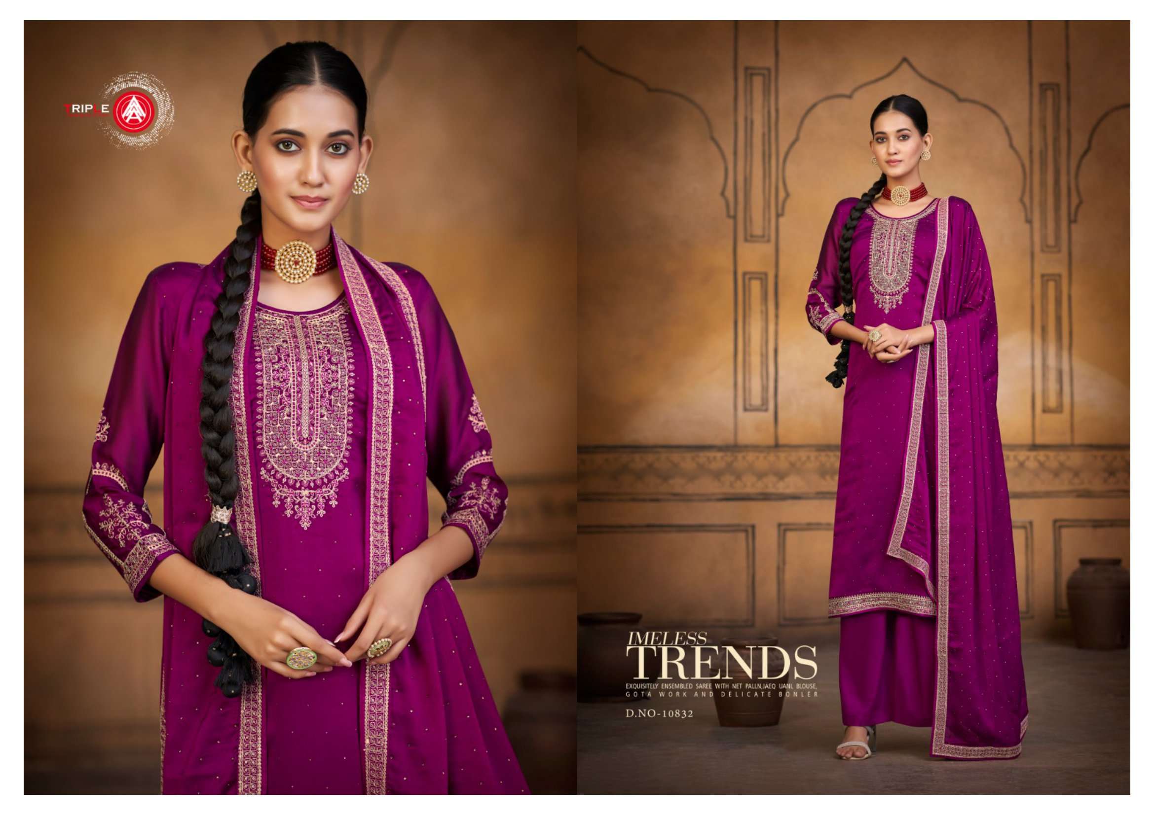 kalarang fashion present lakeer designer cording work salwar kameez online supplier