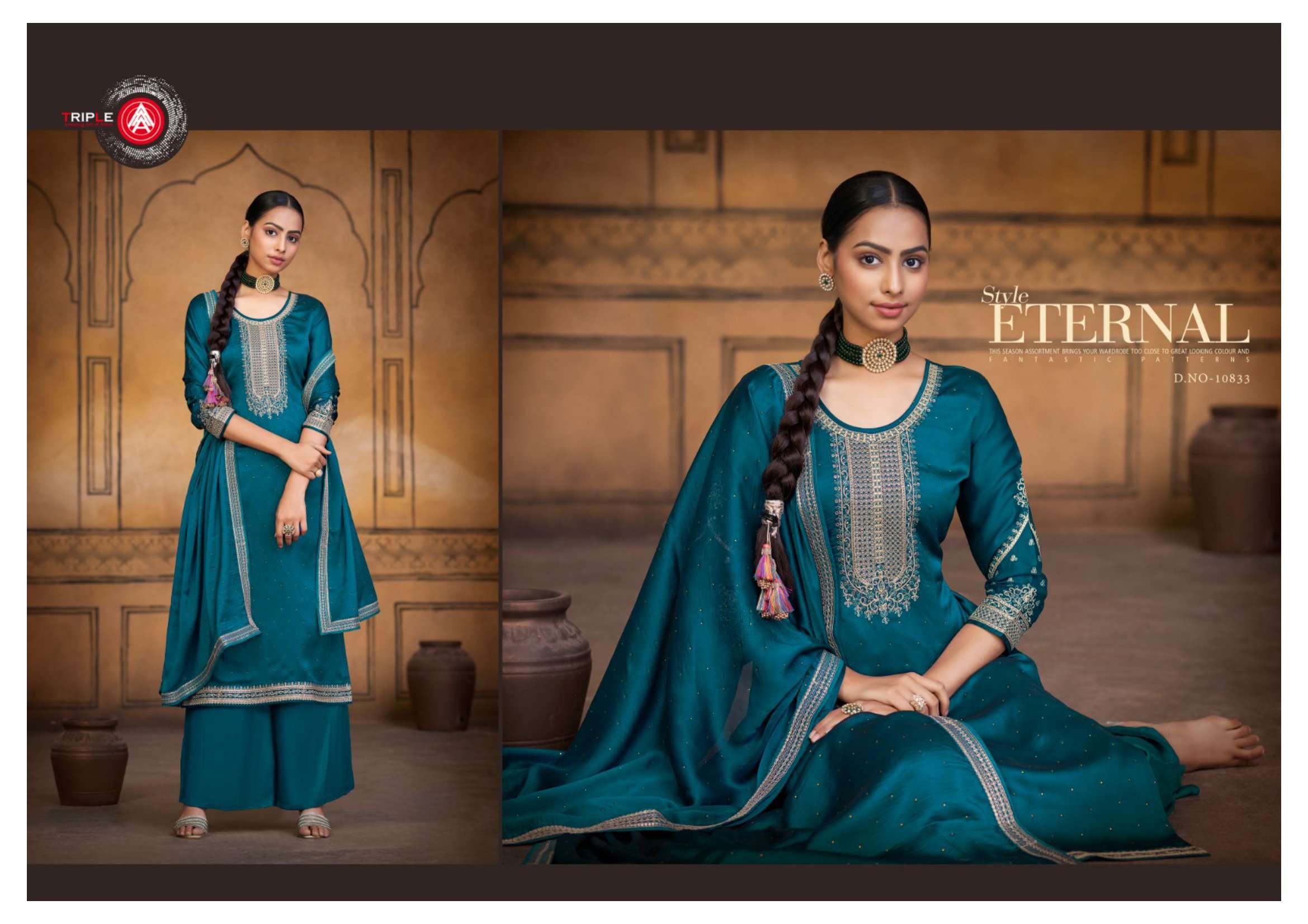 kalarang fashion present lakeer designer cording work salwar kameez online supplier