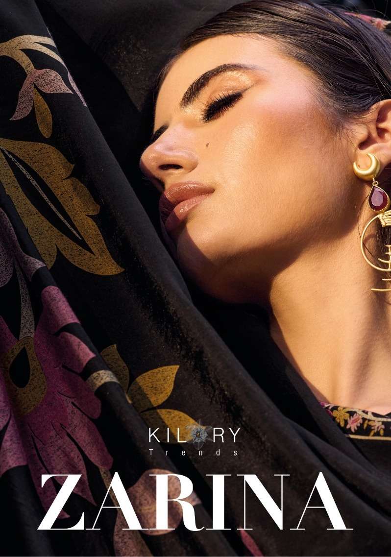 kilory trends launch zarina floral digital print fancy work salwar kameez wholesaler 