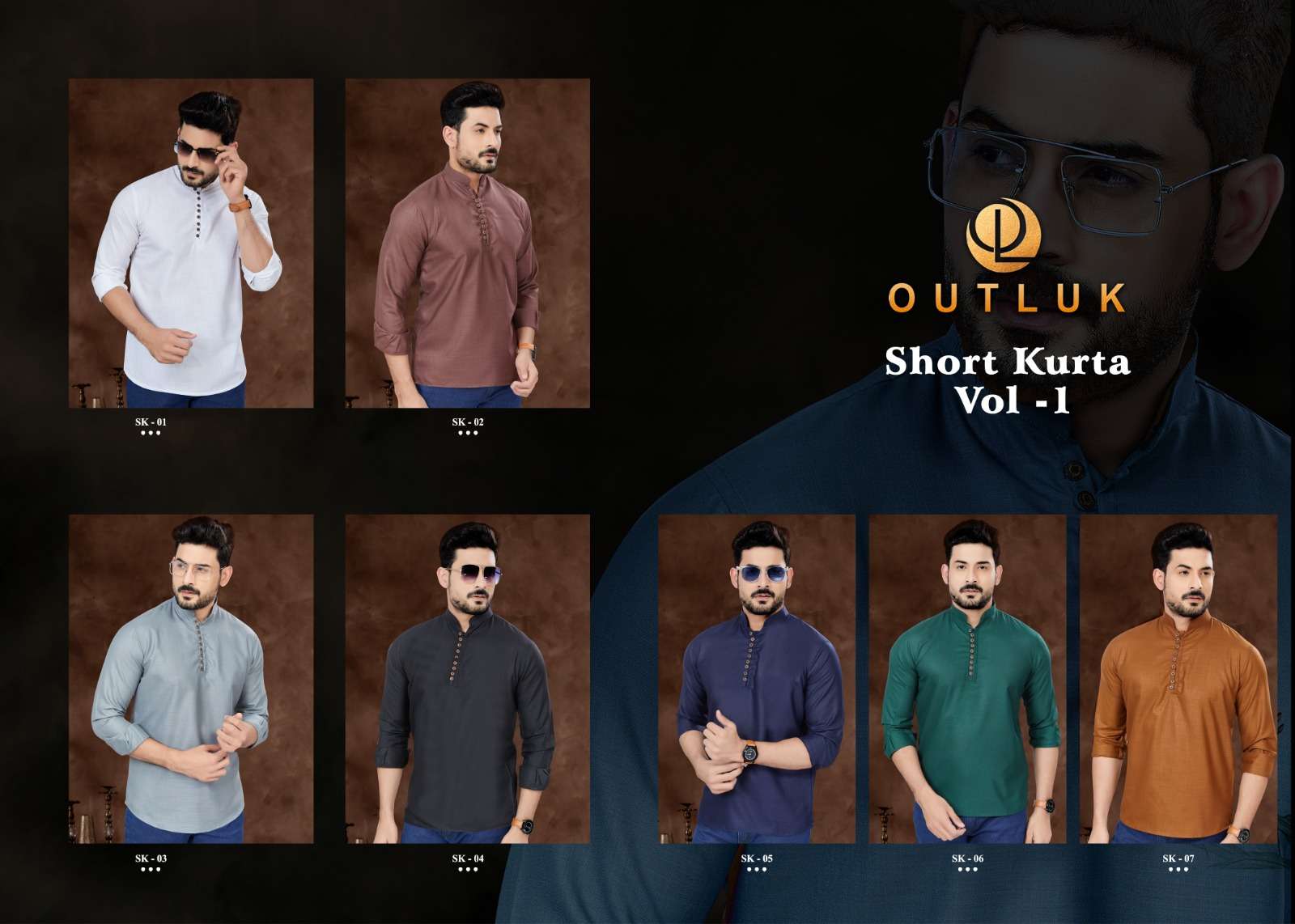 outluk short kurta vol 1 adorable short pure cotton kurta