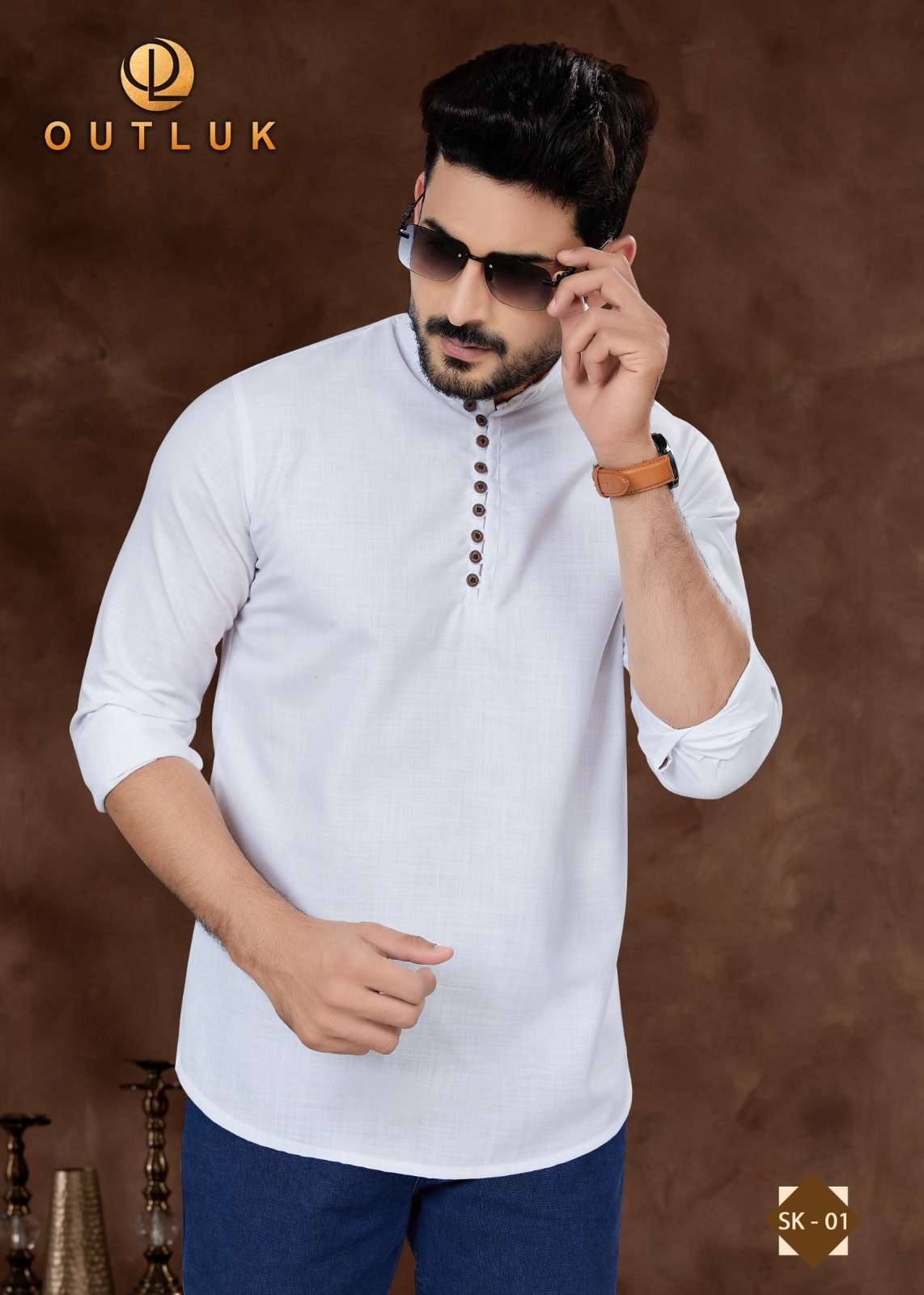 outluk short kurta vol 1 adorable short pure cotton kurta