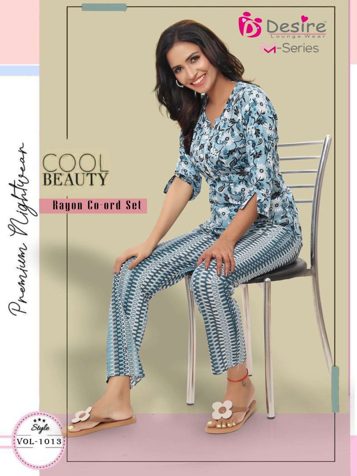 desire rayon co-ord set readymade night wear for women catalog