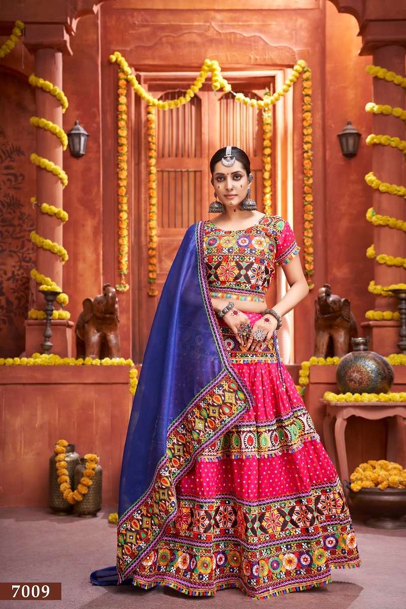 glorious rani color navratri special single chaniya choli 7009 rajwadi vol 4 by aawiya