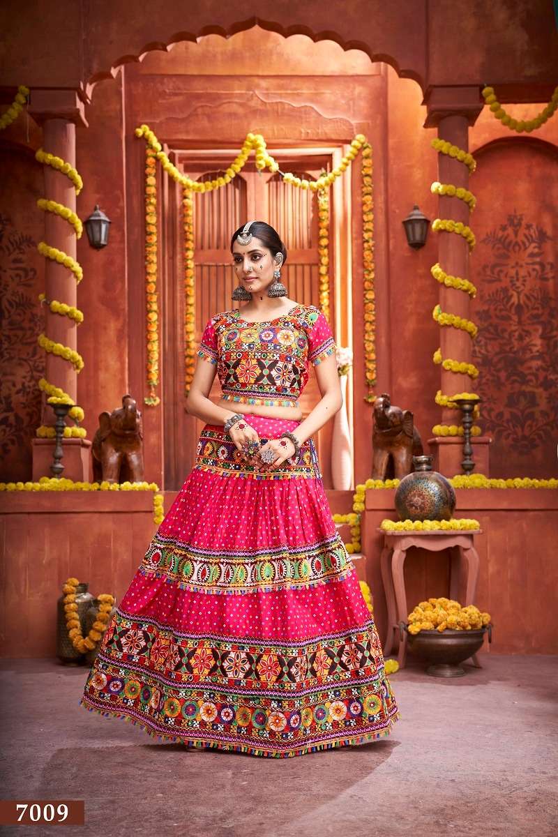 glorious rani color navratri special single chaniya choli 7009 rajwadi vol 4 by aawiya
