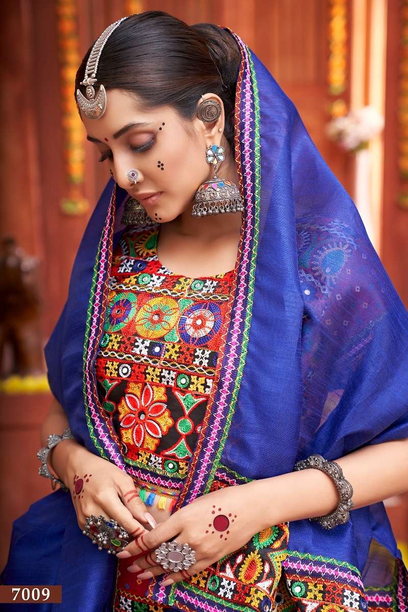 glorious rani color navratri special single chaniya choli 7009 rajwadi vol 4 by aawiya