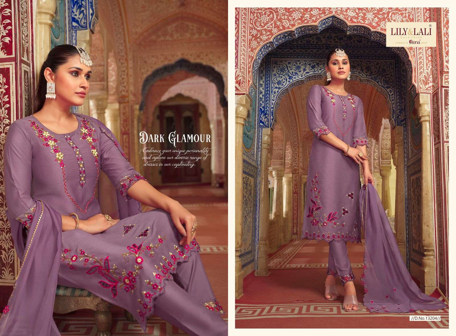 lily & lali present mirror elegance festive wear fabulous work readymade salwar kameez catalog