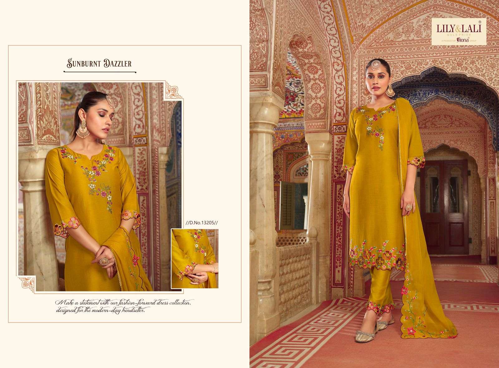 lily & lali present mirror elegance festive wear fabulous work readymade salwar kameez catalog