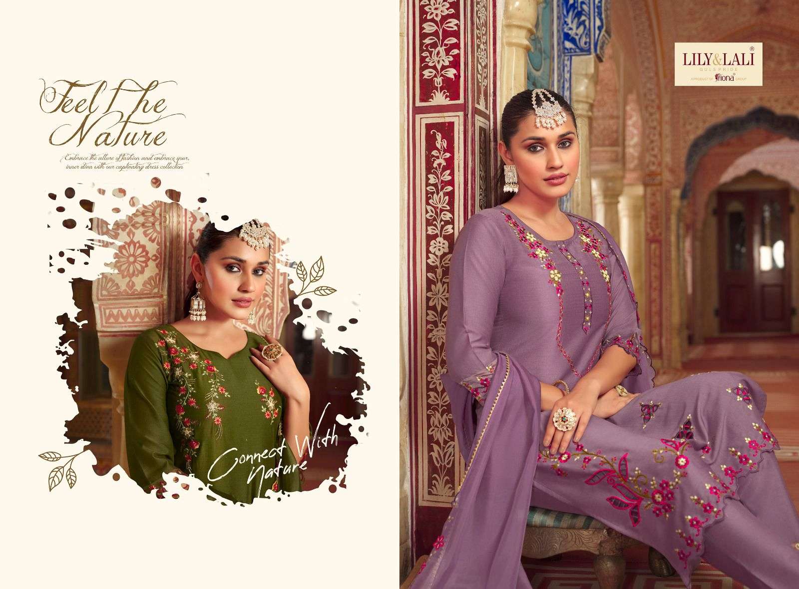 lily & lali present mirror elegance festive wear fabulous work readymade salwar kameez catalog
