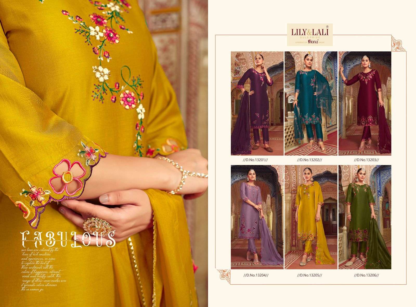 lily & lali present mirror elegance festive wear fabulous work readymade salwar kameez catalog