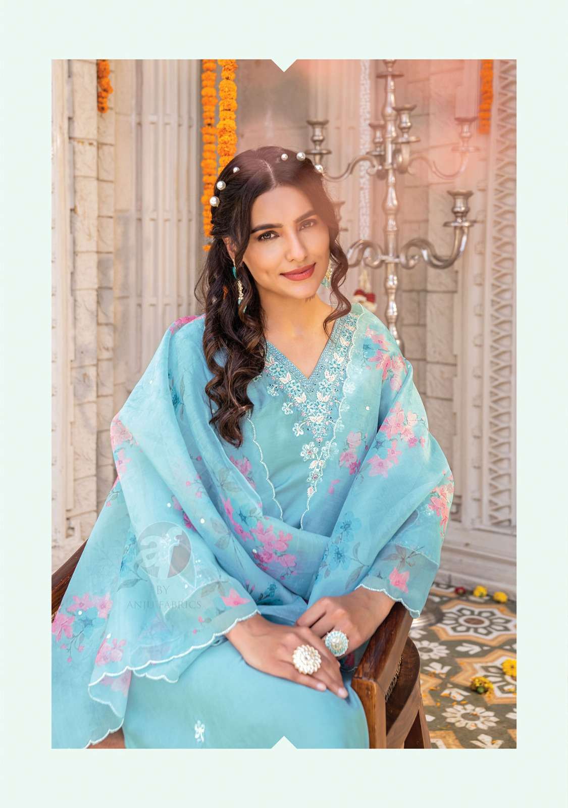 mayra vol 3 by anju fab fancy handwork readymade 3 peice salwar kameez catalog