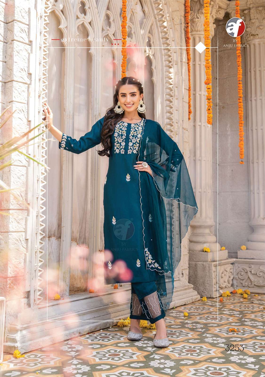 mayra vol 3 by anju fab fancy handwork readymade 3 peice salwar kameez catalog