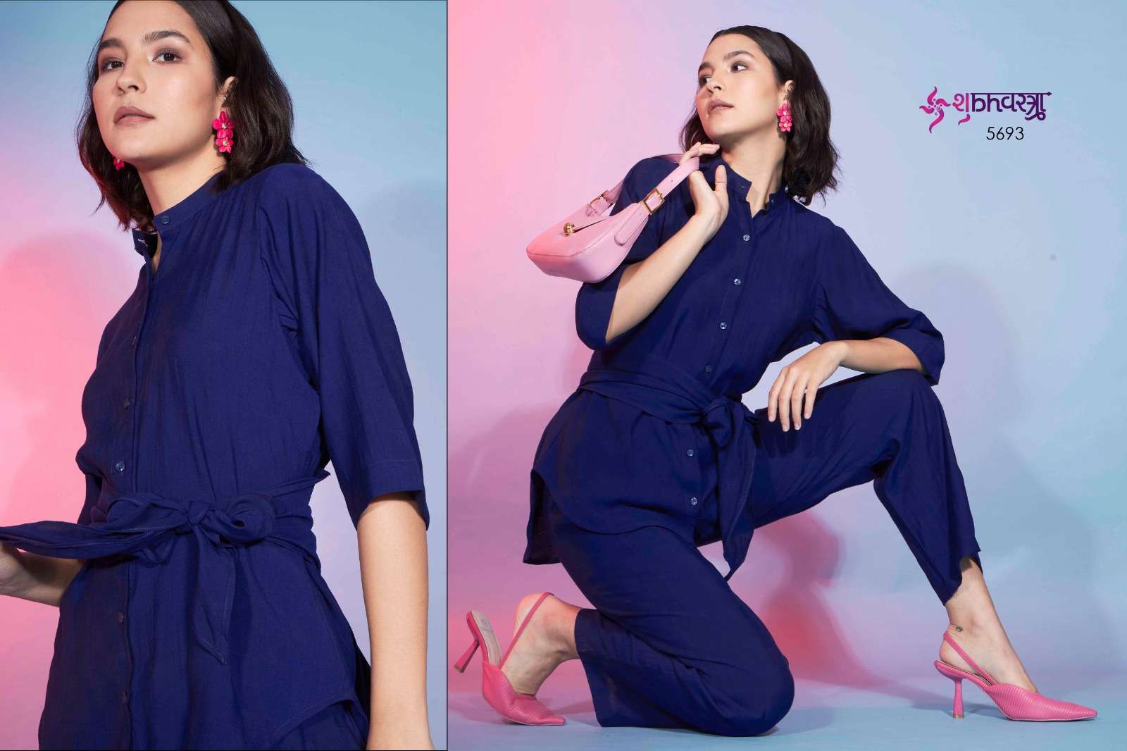 shubh vastra femella vol 9 fancy cord set amaizng shrug style tunic with pant catalog