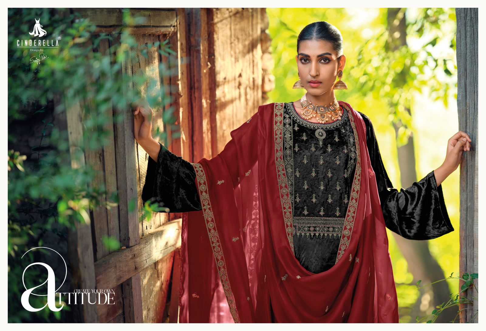 cinderella present calista designer winter wear pakistani unstitch suit catalog