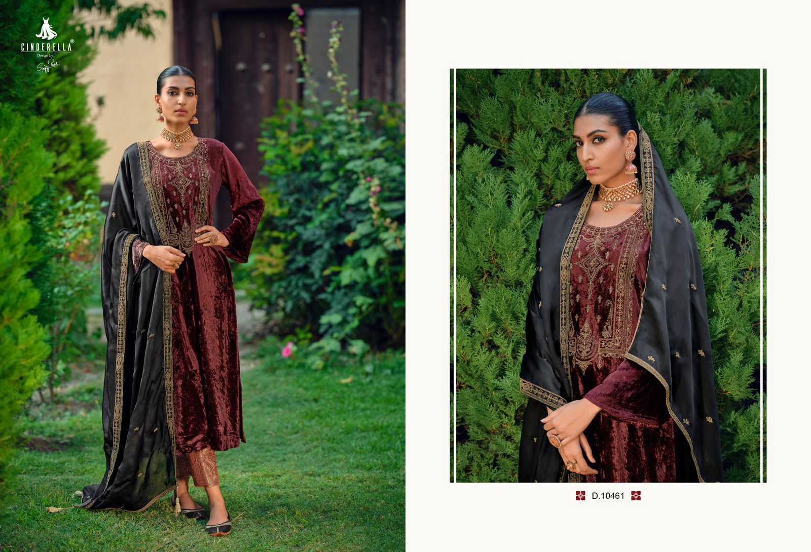 cinderella present calista designer winter wear pakistani unstitch suit catalog