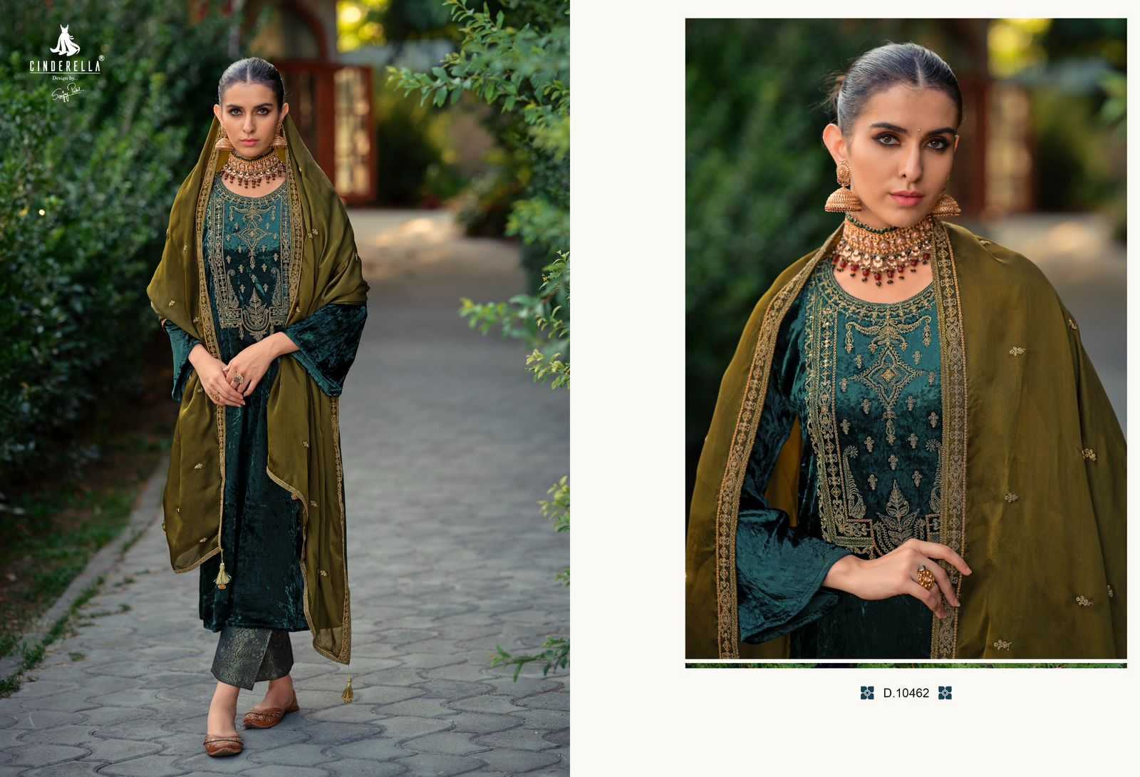 cinderella present calista designer winter wear pakistani unstitch suit catalog