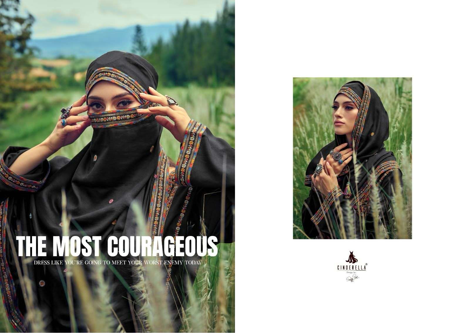 cinderella present the festive edit winter wear pashmina embroidery work suit material catalog