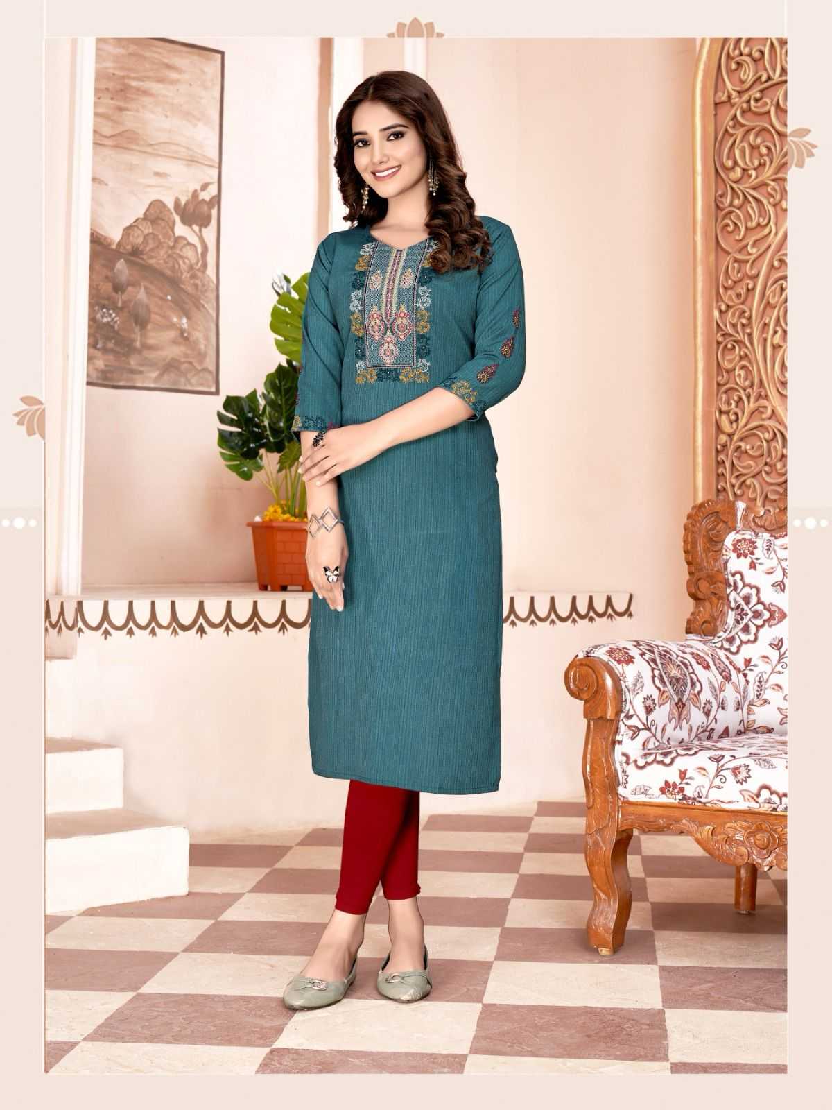 colourpix kit kat vol 4 readymade khatli work straight kurti catalog