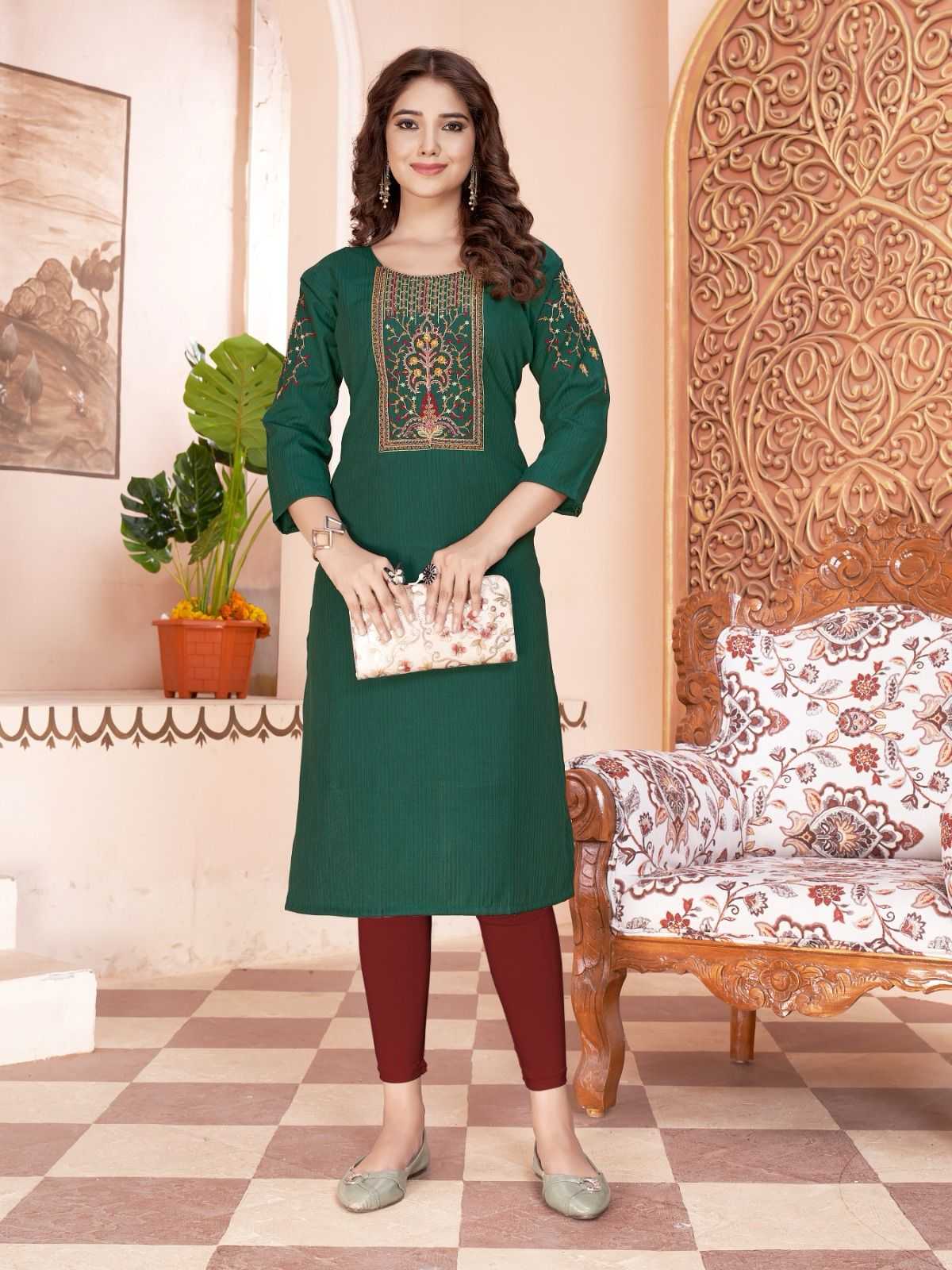 colourpix kit kat vol 4 readymade khatli work straight kurti catalog