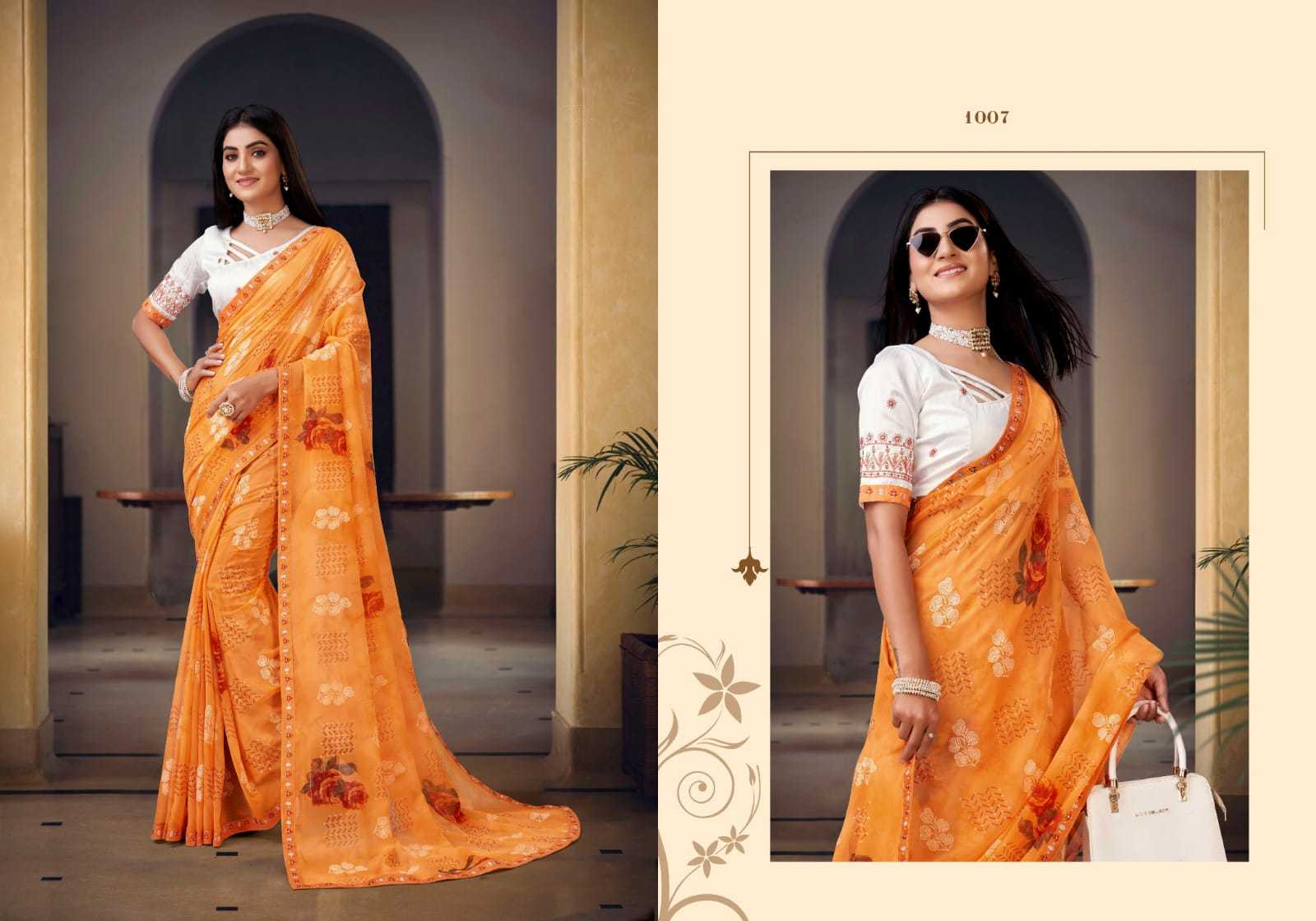 kala silk present ambar georgette new sarees catalog