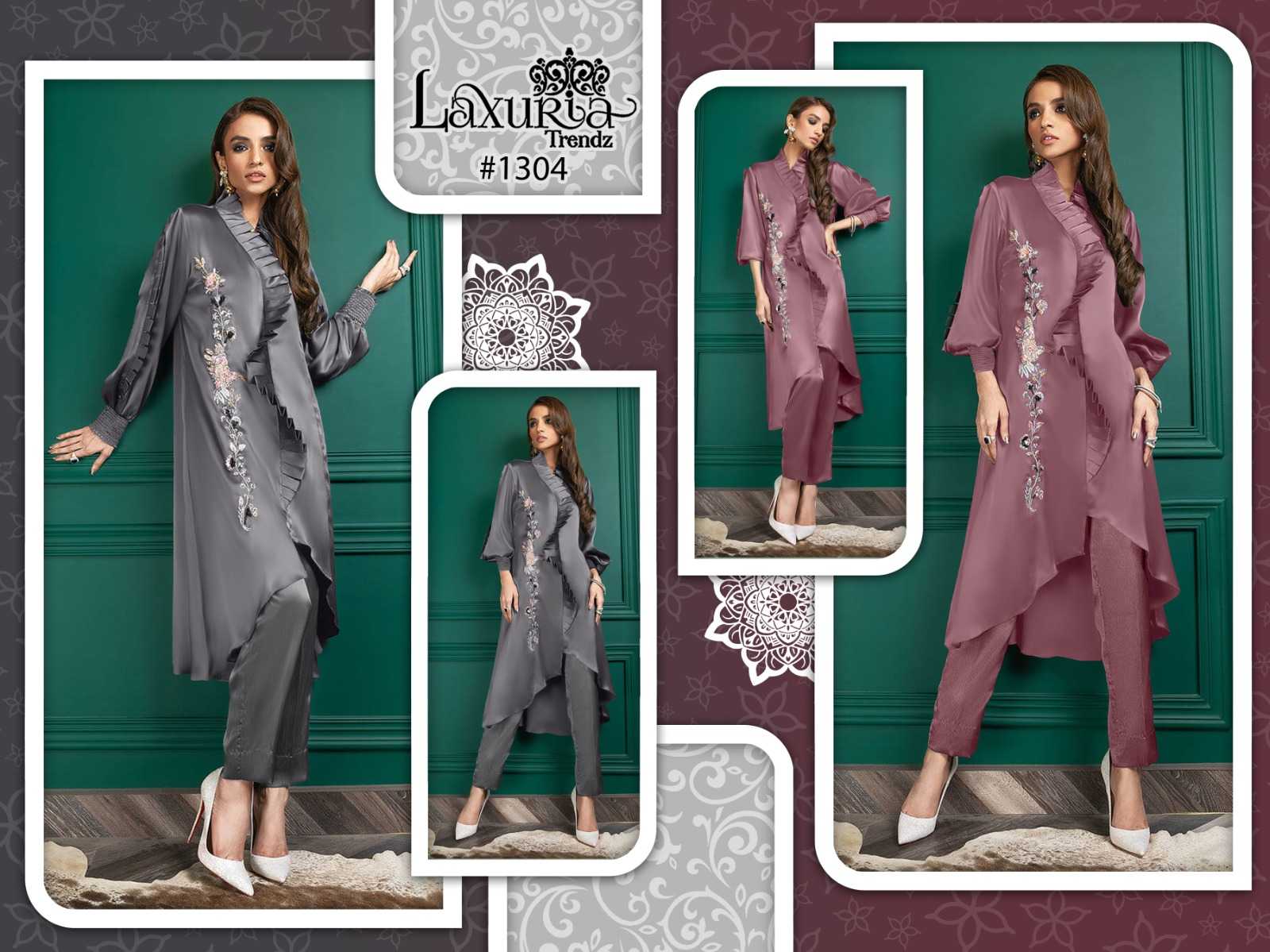 laxuria 1304 pakistani designer readymade stylish cord set 