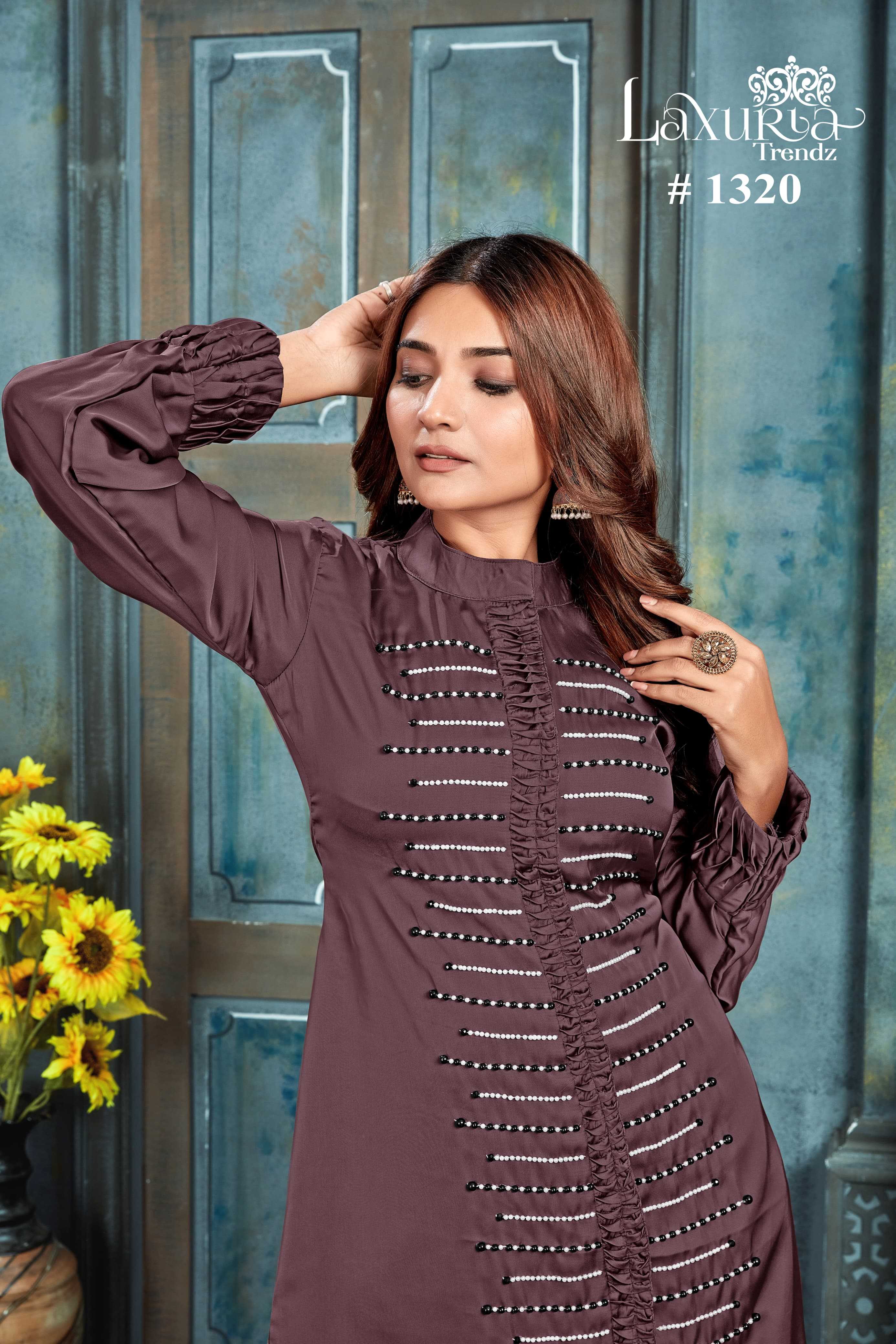 laxuria 1320 festive special designer readymade pakistani cord set with pearl handwork