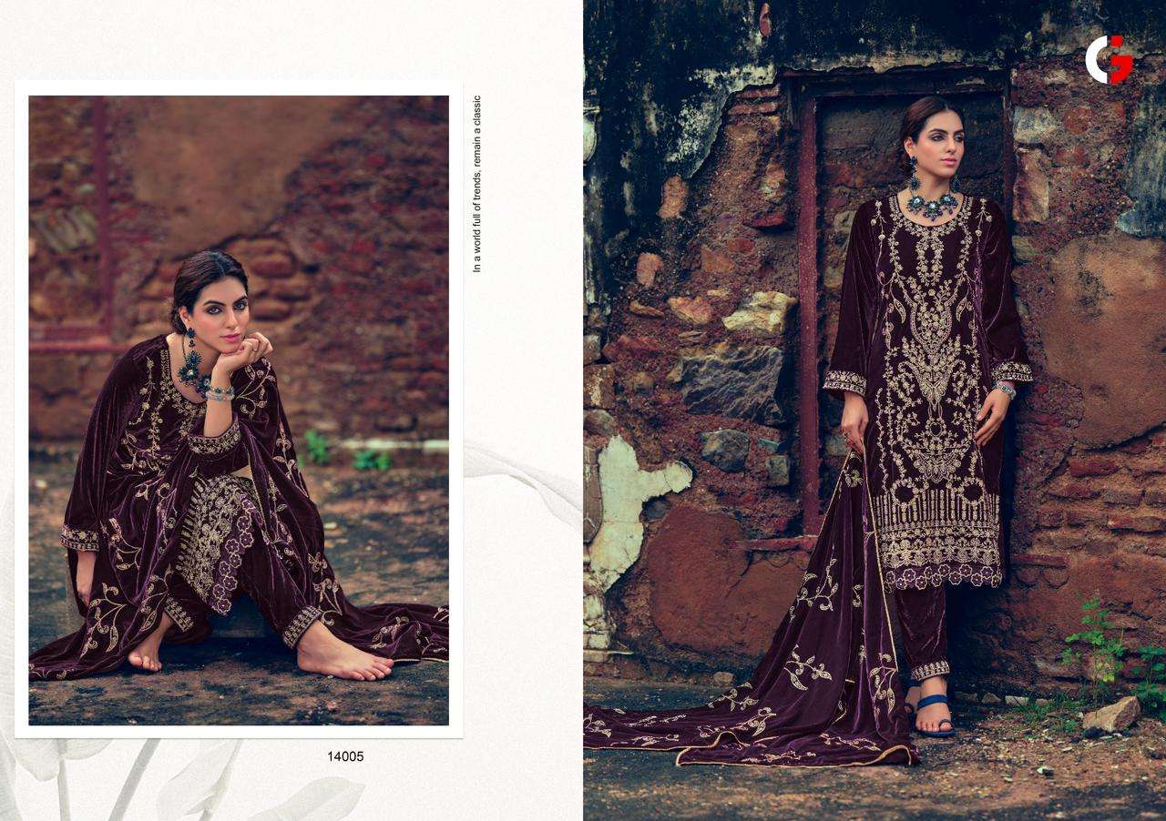 maria b by gull jee pakistani winter wear suit material with embroidery work catalog