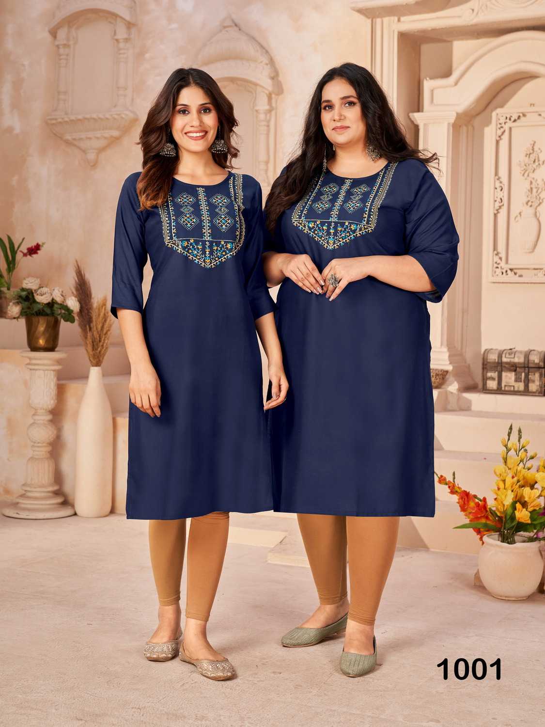 pr big bull rayon kurti sequence work in plus sizes