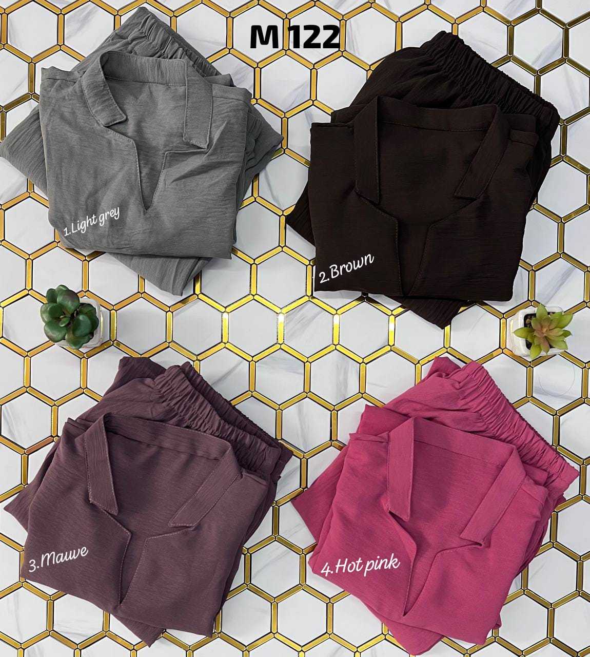 pr m 122  modest coat set readymade stylish cord set 