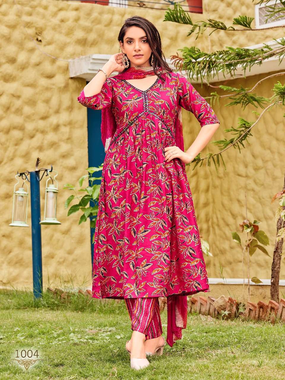 pr zara vol 1 readymade fancy aalia cut with hand mirror work kurti pant and dupatta catalog