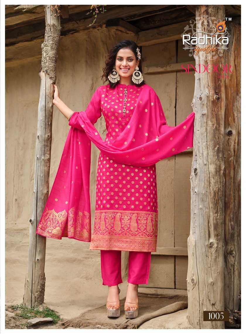 radhika lifestyle present sindoor vol 1 occassion wear readymade salwar kameez catalog